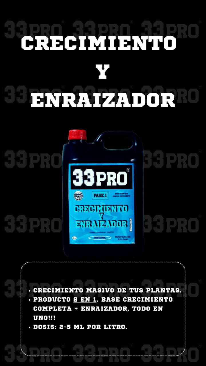 CRECIMIENTO Y ENRAIZADOR 33PRO